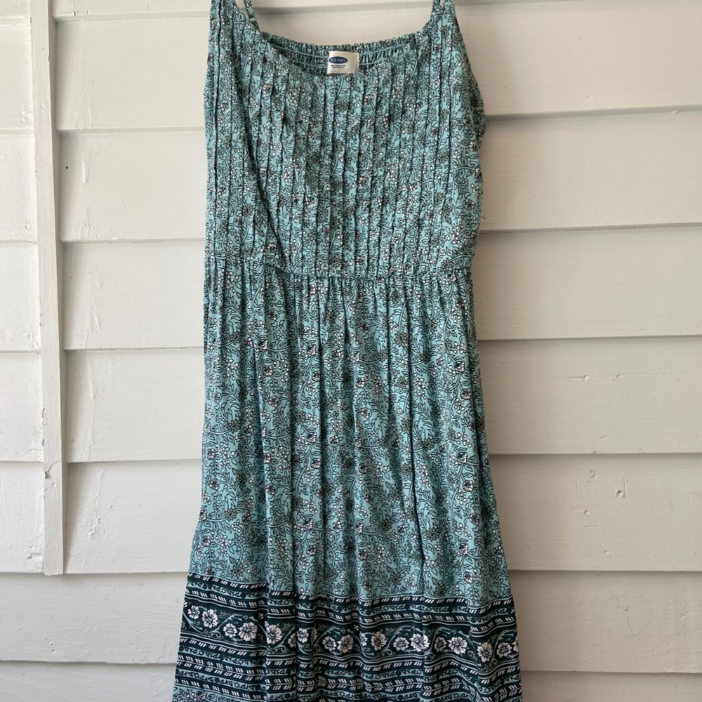 Blue Floral Summer Dress